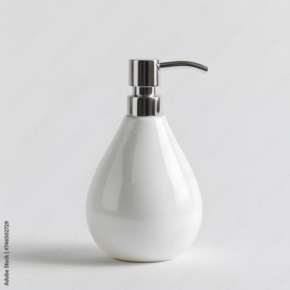 Soap dispenser mock up isolated on White Background Soap dispenser mock up isolated on White Background