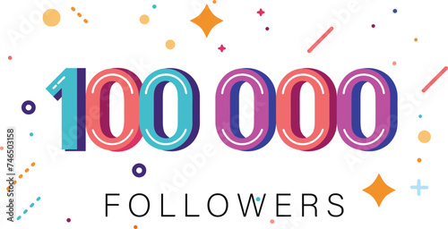 100000 Followers celebration