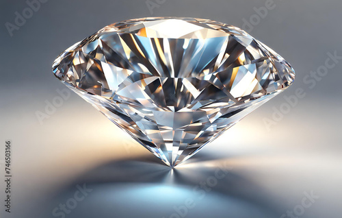 AI generated luxury gift a diamond shine with lights  ai Pro Photo 