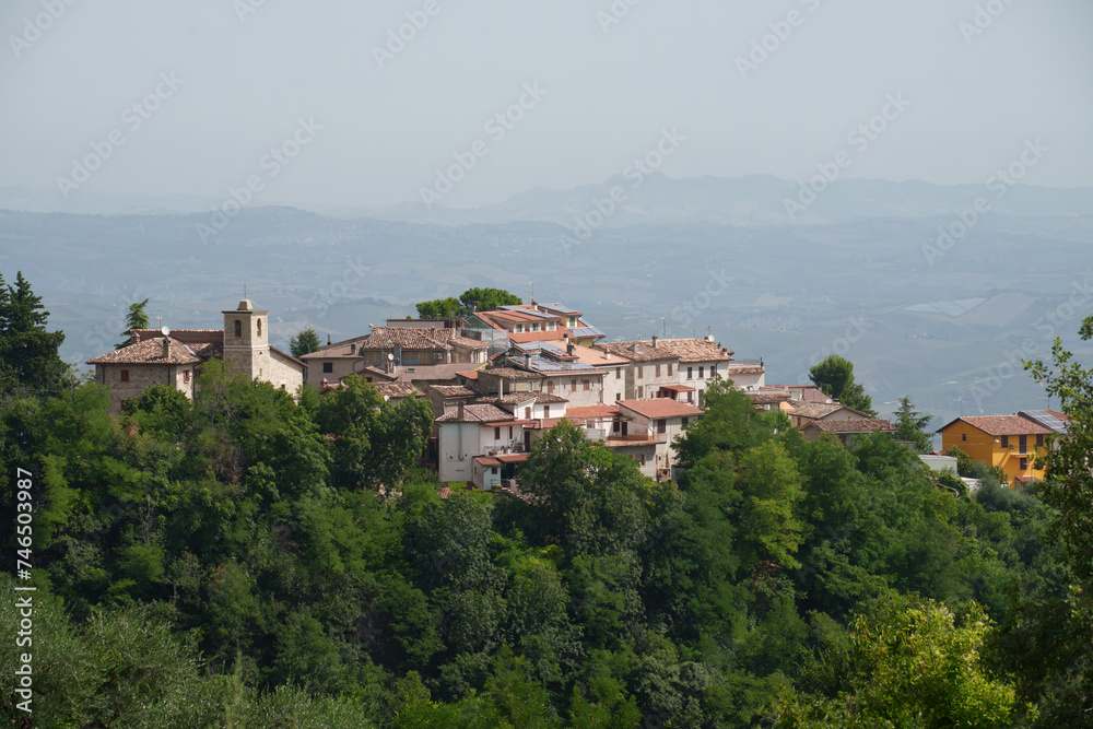 View of Santa Maria a Corte, old village near Ascoli Piceno