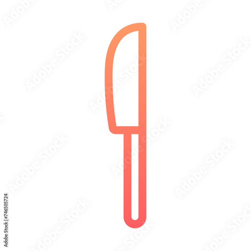 Table Knife Gradient Linear Style