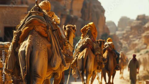 Caravan Chronicles: Camels and Merchants of Old Arabia