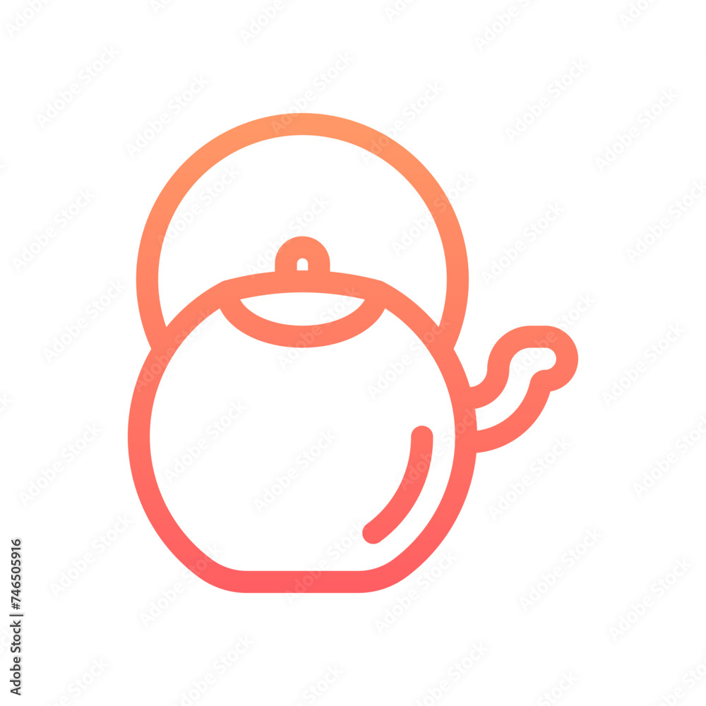 Fototapeta premium Kettle Gradient Linear Style