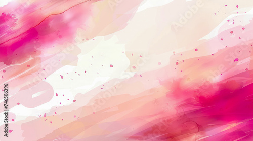 Abstract watercolor stain pink pastel on white background.