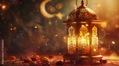Ramadan lantern. Intricate ...