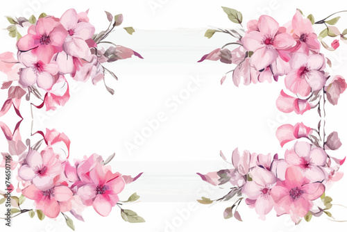 concept of Valentine's day background. Happy Valentines Day greeting card with pink and red roses with green  frame.