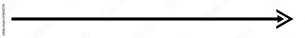 Long straight arrow vector icon Long straight arrow vector icon