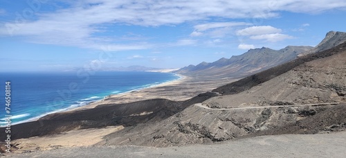 view of the road to Playa de Cofete