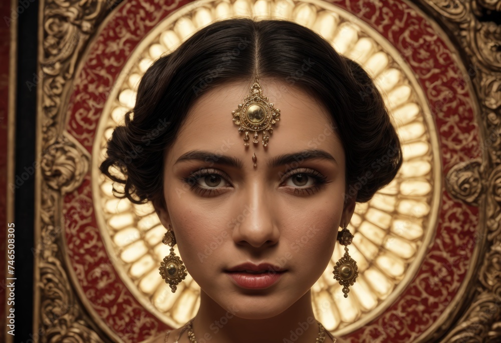 retrato de una mujer de la india retrato de una mujer de la india