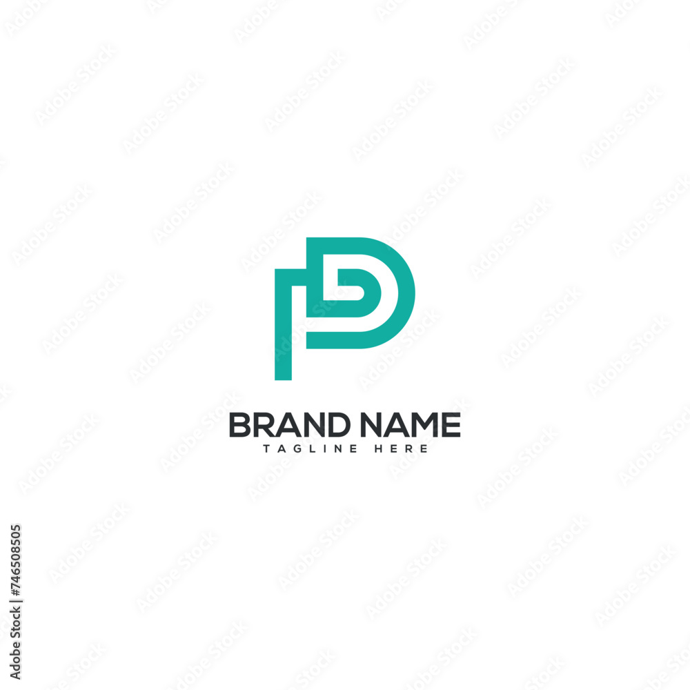 Minimal unique letter PD DP monogram logo design template. Initials Business logo. Minimal unique letter PD DP monogram logo design template. Initials Business logo.