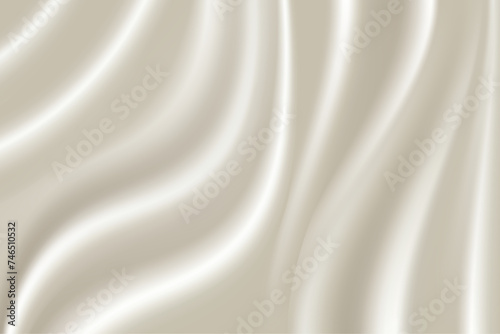 White silk texture. Luxury beige satin silk fabric background. 