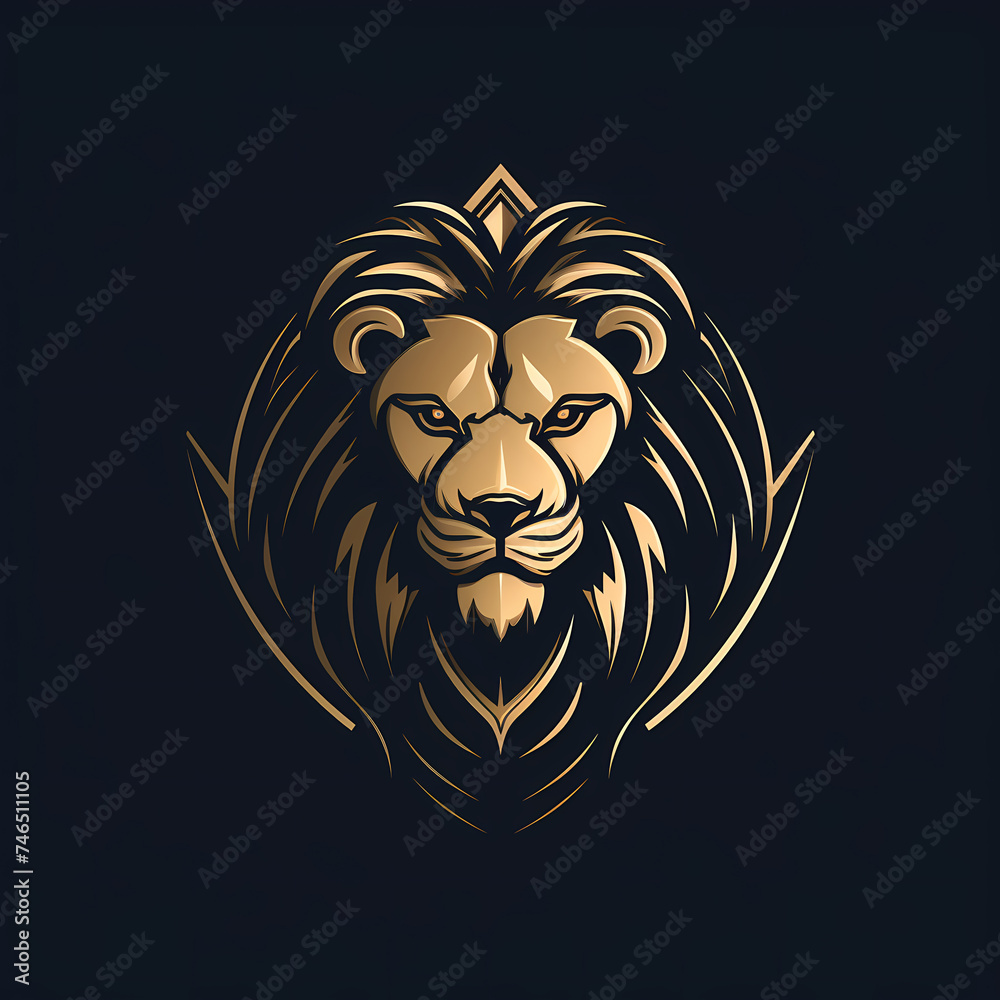 logo illustration of lion