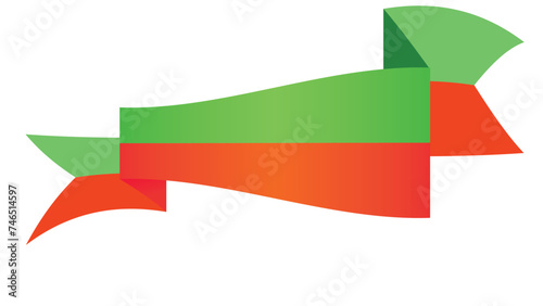 Free Download ribbon red, ribbon green, ribbon green and red - GFXLoad