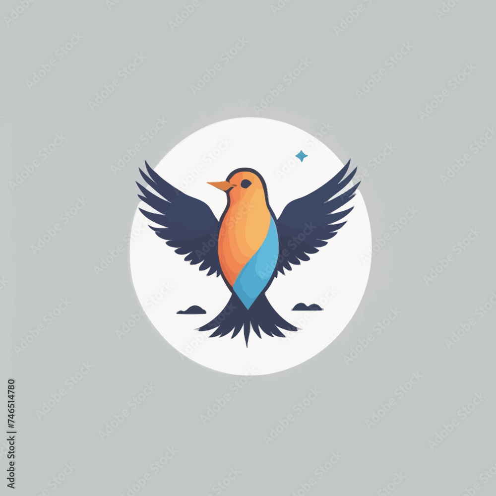 Obraz premium Bird logo Cartoon Design Very Cool