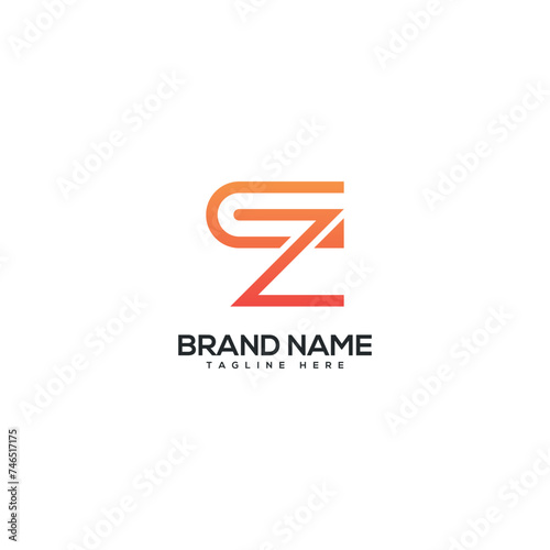 Free Download Modern colorful letter GZ ZG logo design vector template. Initials business logo. - GFXLoad