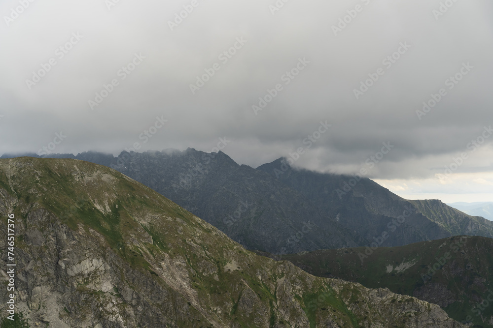 Mountains in coming storm, high in the Polish Tatras.