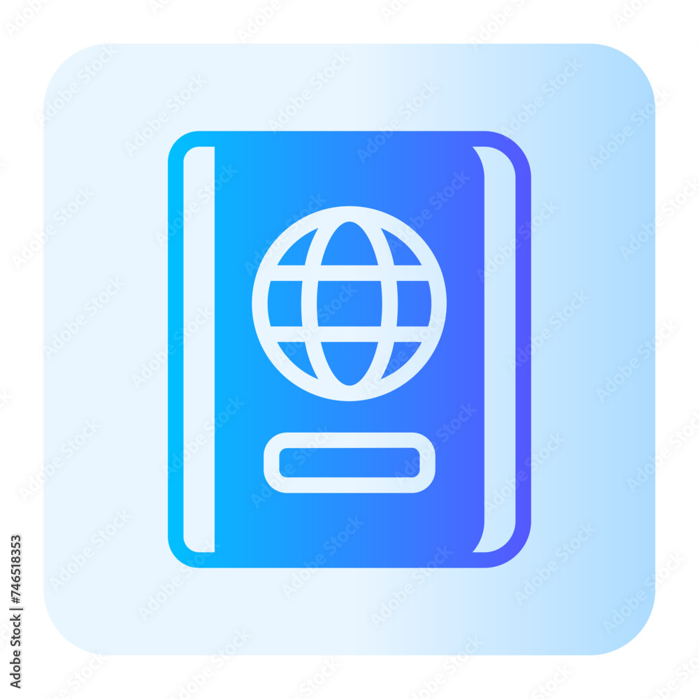 passport gradient icon passport gradient icon