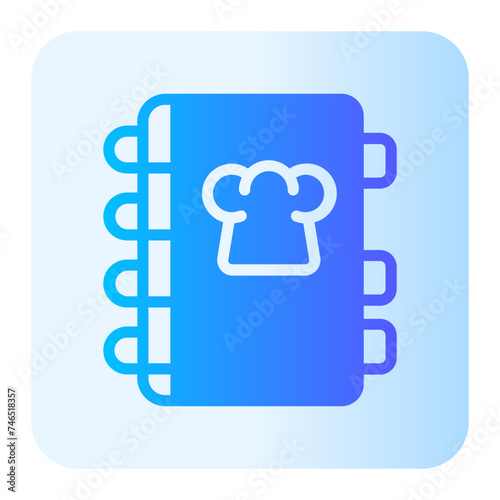 recipe book gradient icon