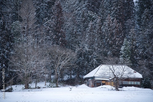 冬の檜枝岐村の風景 © Kaz asakawa