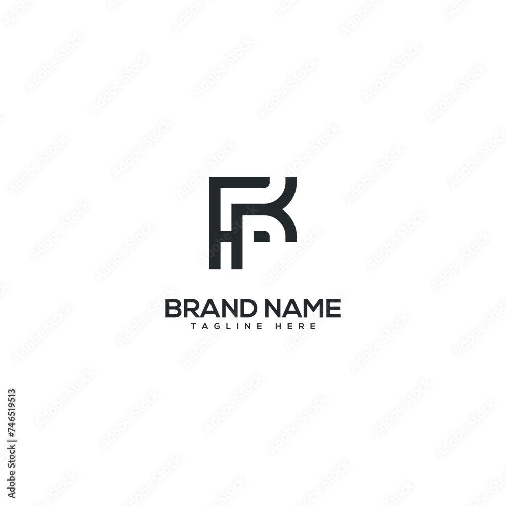 Modern letter FK KF logo design vector template. Initials monogram icon.