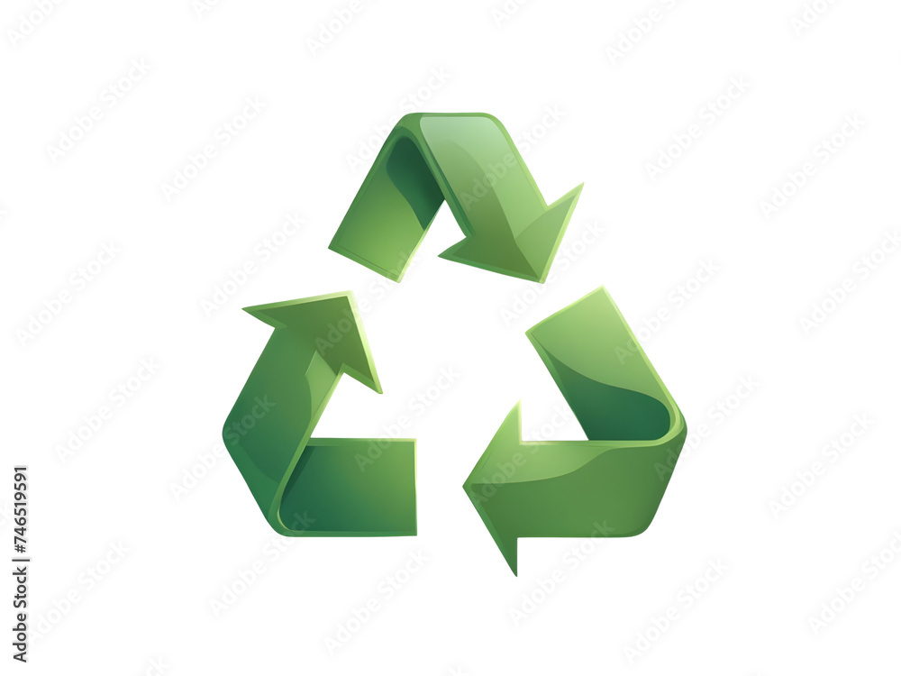 Obraz premium green recycling symbol