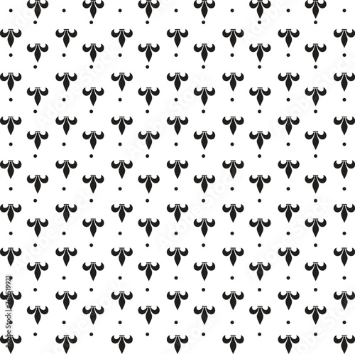 Fleur de lis luxury seamless pattern background 