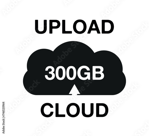 300 Gb capacity. Cloud upload for file storage and backup