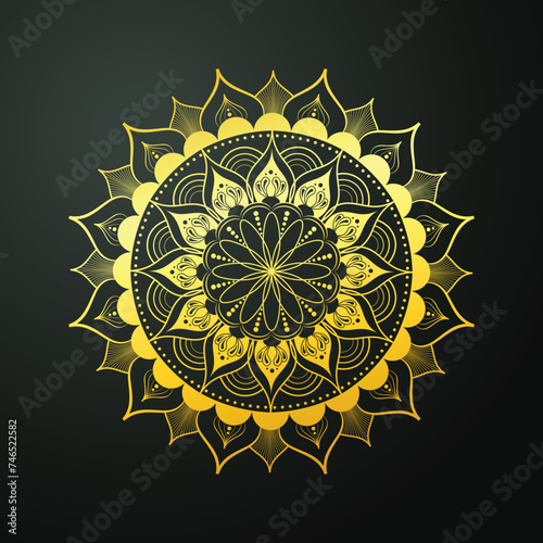 Luxury ornamental design with mandala, decorative mandala for print, poster, cover, brochure, flyer and banner.