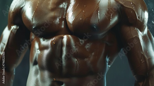 Defined Abdominal Muscles Close-up © Custom Media