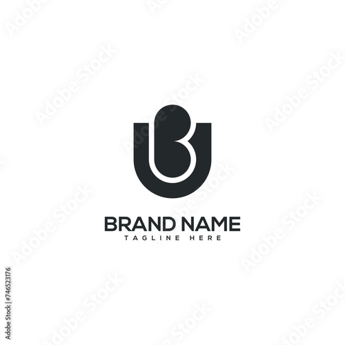 Wallpaper Mural Modern letter UB BU logo design vector template. Initials monogram icon. Torontodigital.ca