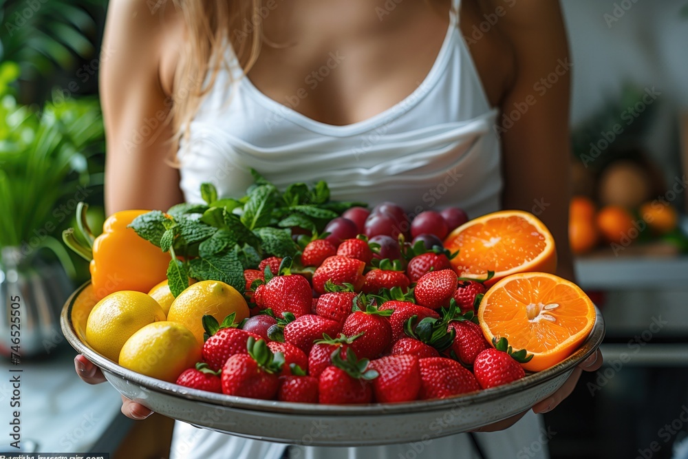Healthy Eating: A woman struggling with their weight decides to overhaul their diet, replacing processed foods with nutritious fruits, vegetables, and lean proteins. Healthy Eating: A woman struggling with their weight decides to overhaul their diet, replacing processed foods with nutritious fruits, vegetables, and lean proteins.
