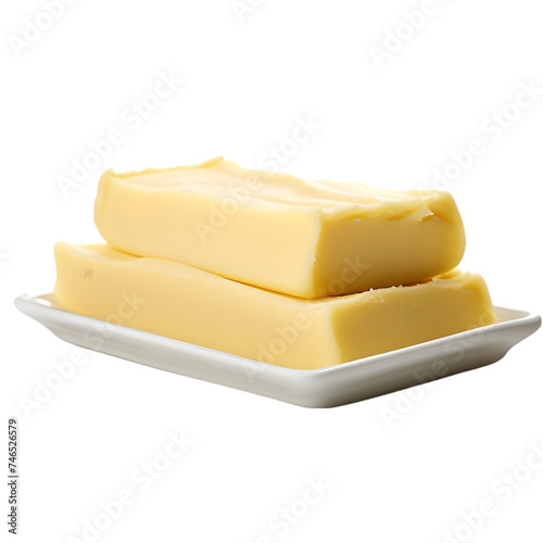 Fresh butter on transparent background png file