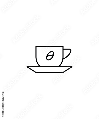 coffee cup icon  vector best line icon.