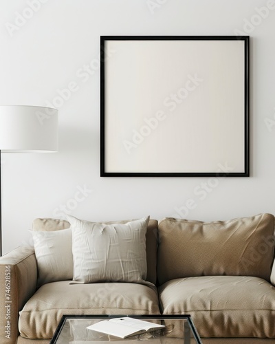 Mockup Photo frame in Modern living room