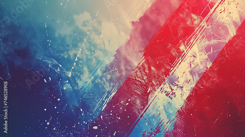 America Reimagined: Abstract Background Meets Flag
