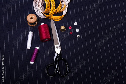 work tools of a tailoring studio, Italian tailor