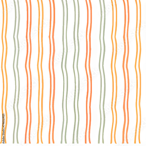 Minimalist cartoon stripes in pastel spring seamless repeating pattern style