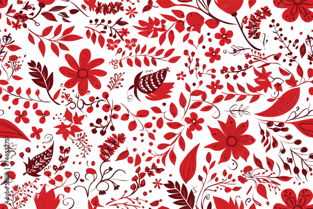 Beautiful floral seamless pattern. Bright illustration, can be used for creating card, invitation card for wedding,wallpaper and textile.