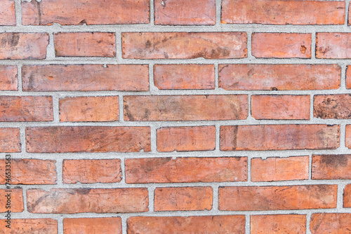 red brick wall background, texture, Italy
