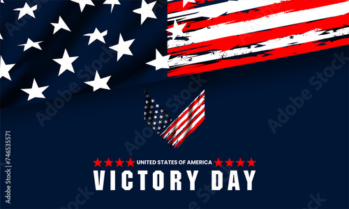 Victory Day United States vektor background