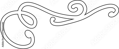 Line border set and scribble. Design element