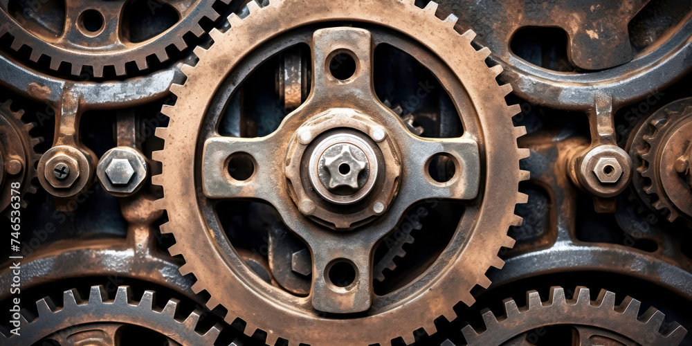 Industrial steampunk theme background
Industrial steampunk theme background