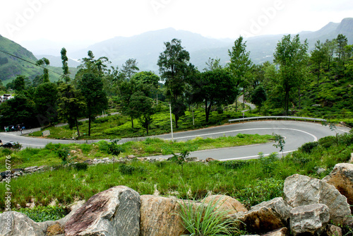 landscape with lake and trees