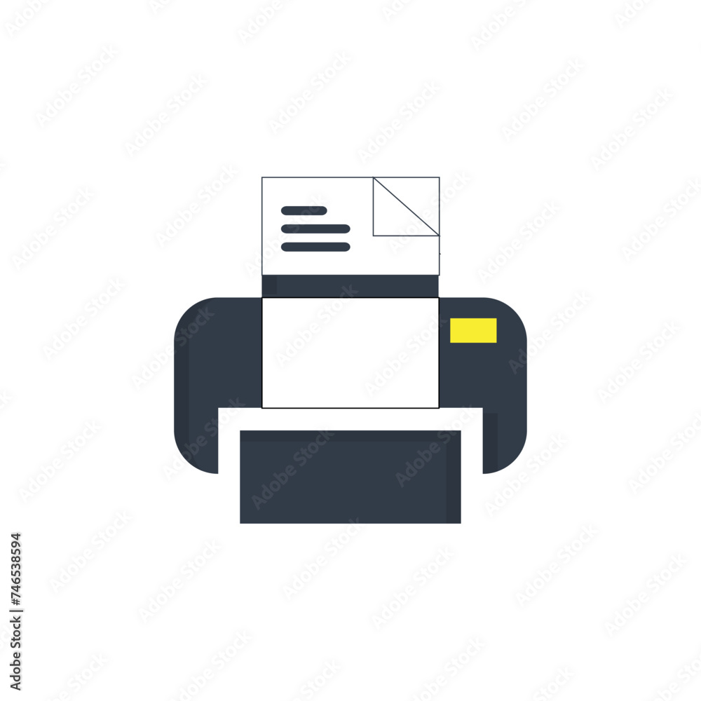Printer Icon Vector Design Template. Print paper or document sign. Home printer icon. Flat illustration of home printer vector icon for web design Printer Icon Vector Design Template. Print paper or document sign. Home printer icon. Flat illustration of home printer vector icon for web design