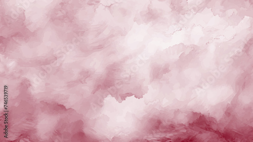 Watercolor burgundy abstract background. Watercolour maroon splash texture. Vector watercolour pattern.
