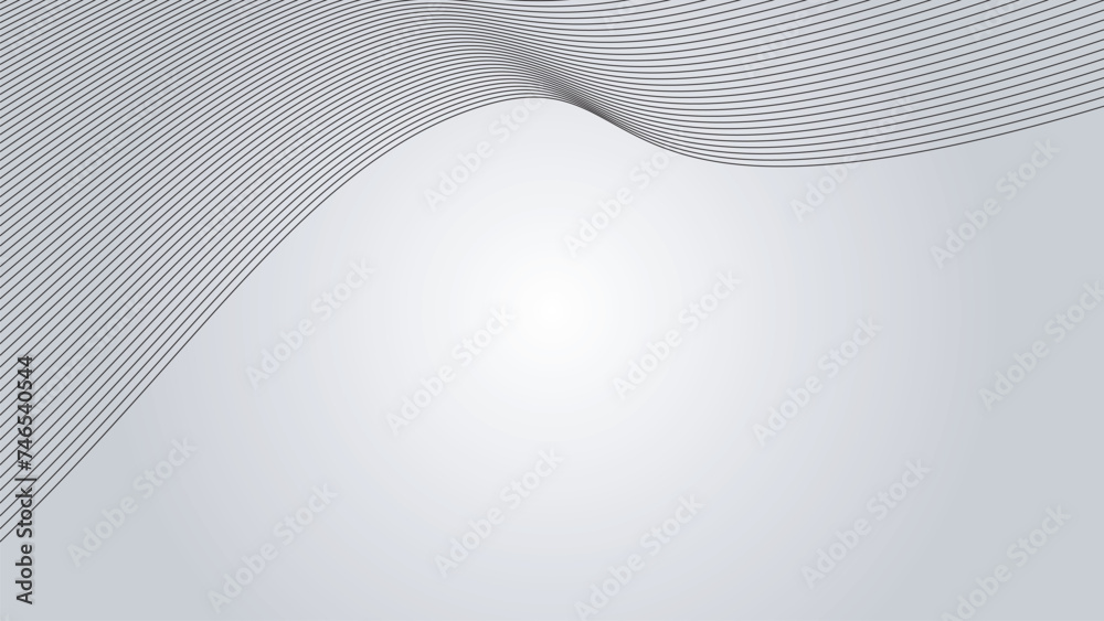 Fototapeta premium Line wave abstract stripes design wallpaper background vector image for backdrop or presentation