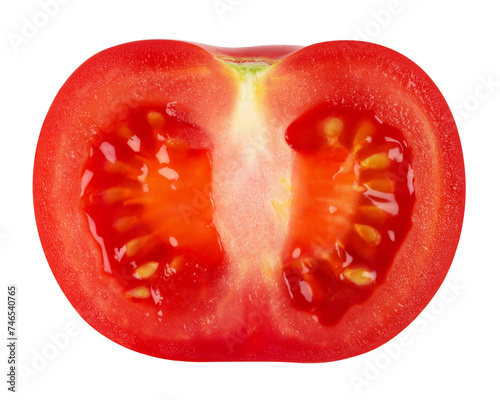 Half of a tomato isolated on a transparent background. © Денис Петровских