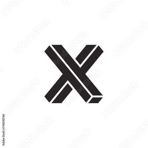 X logo, letter x, initial x logo design