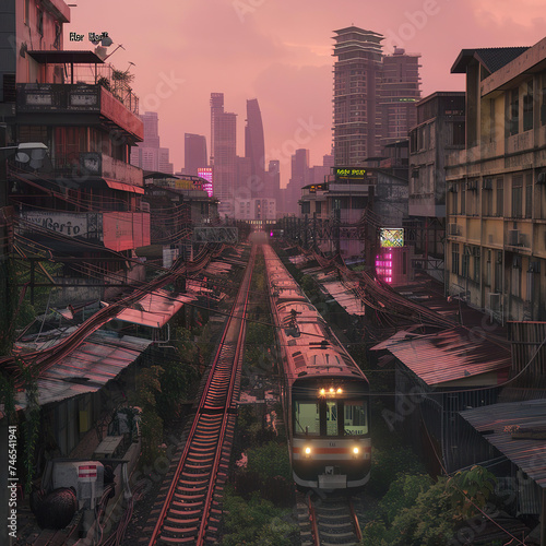 railway in the city