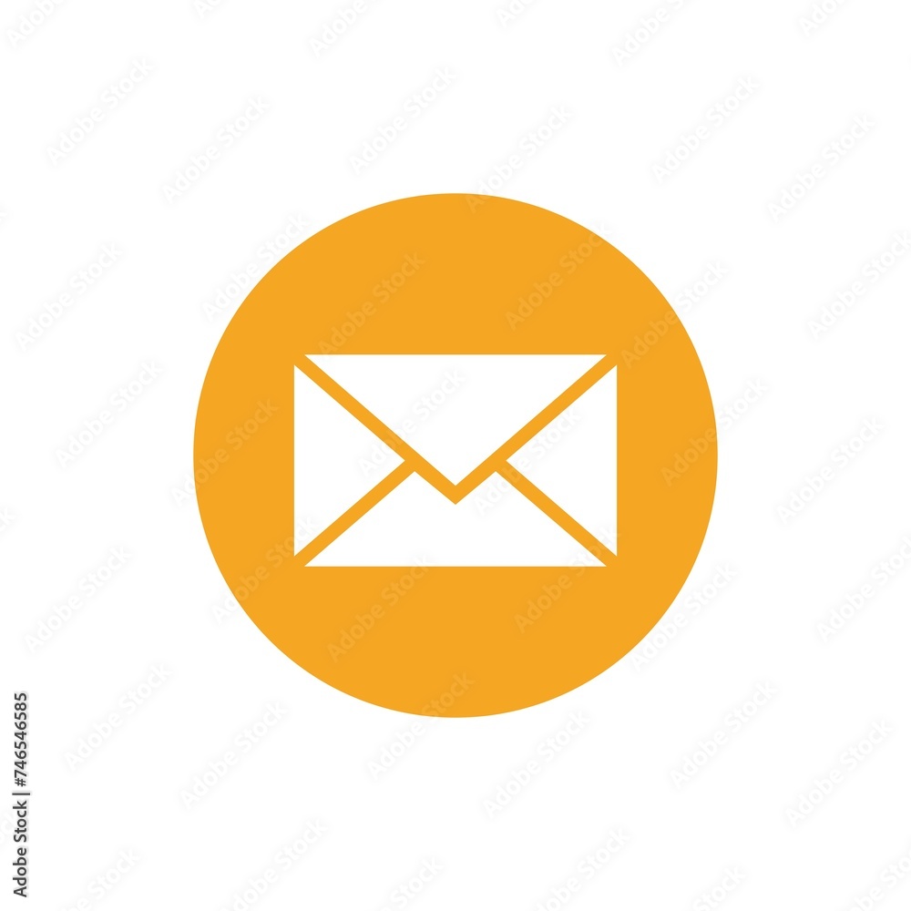 Message icon on white background Message icon on white background